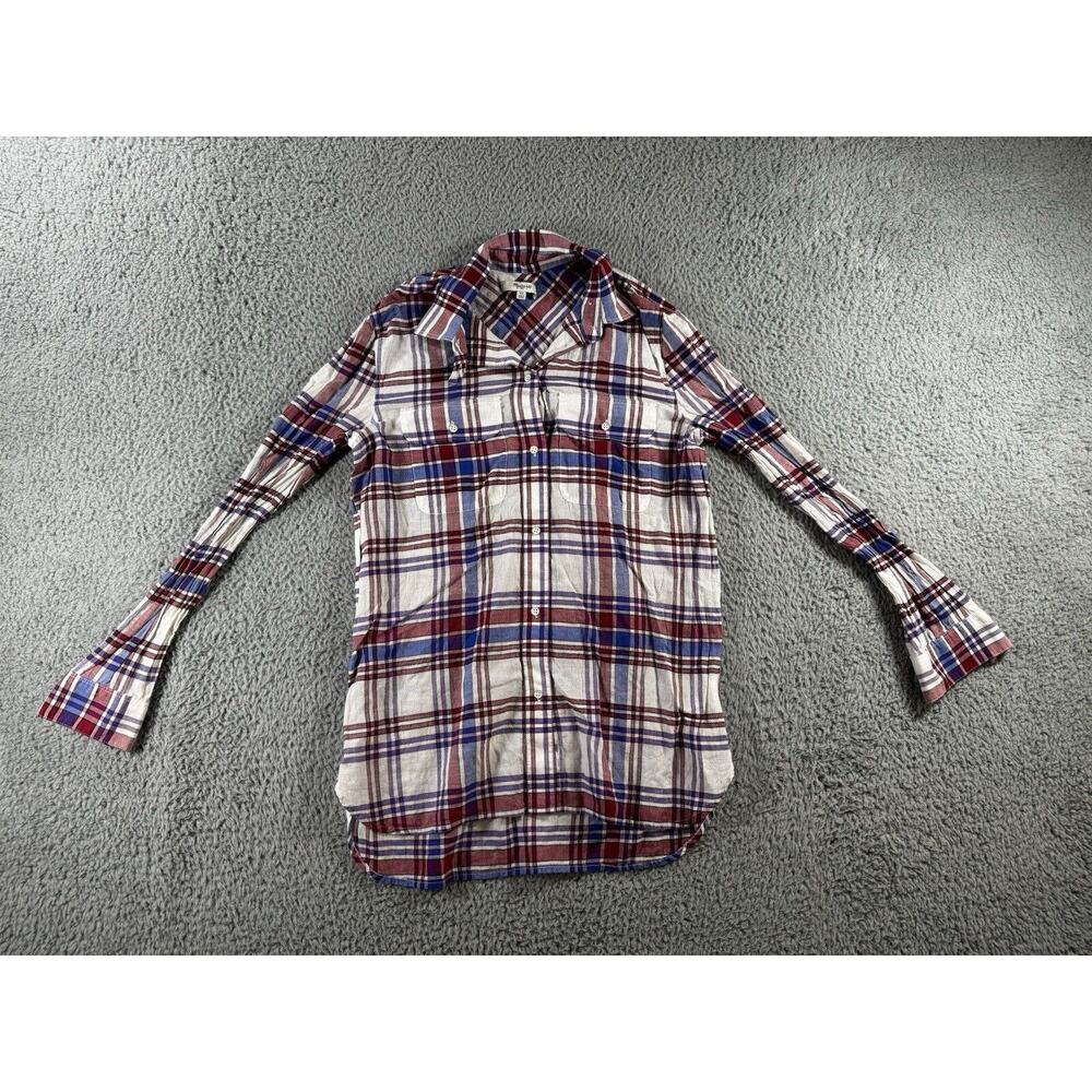 Madewell Shirt Women XS Button Up Plaid Long Sleeve